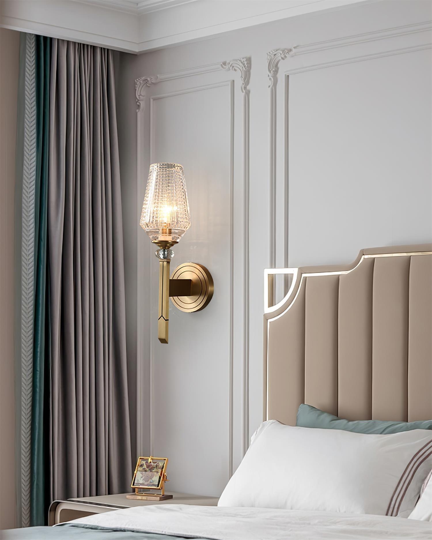 Lustra Applique Murale Laiton Cristal Élégante - Neutralighting