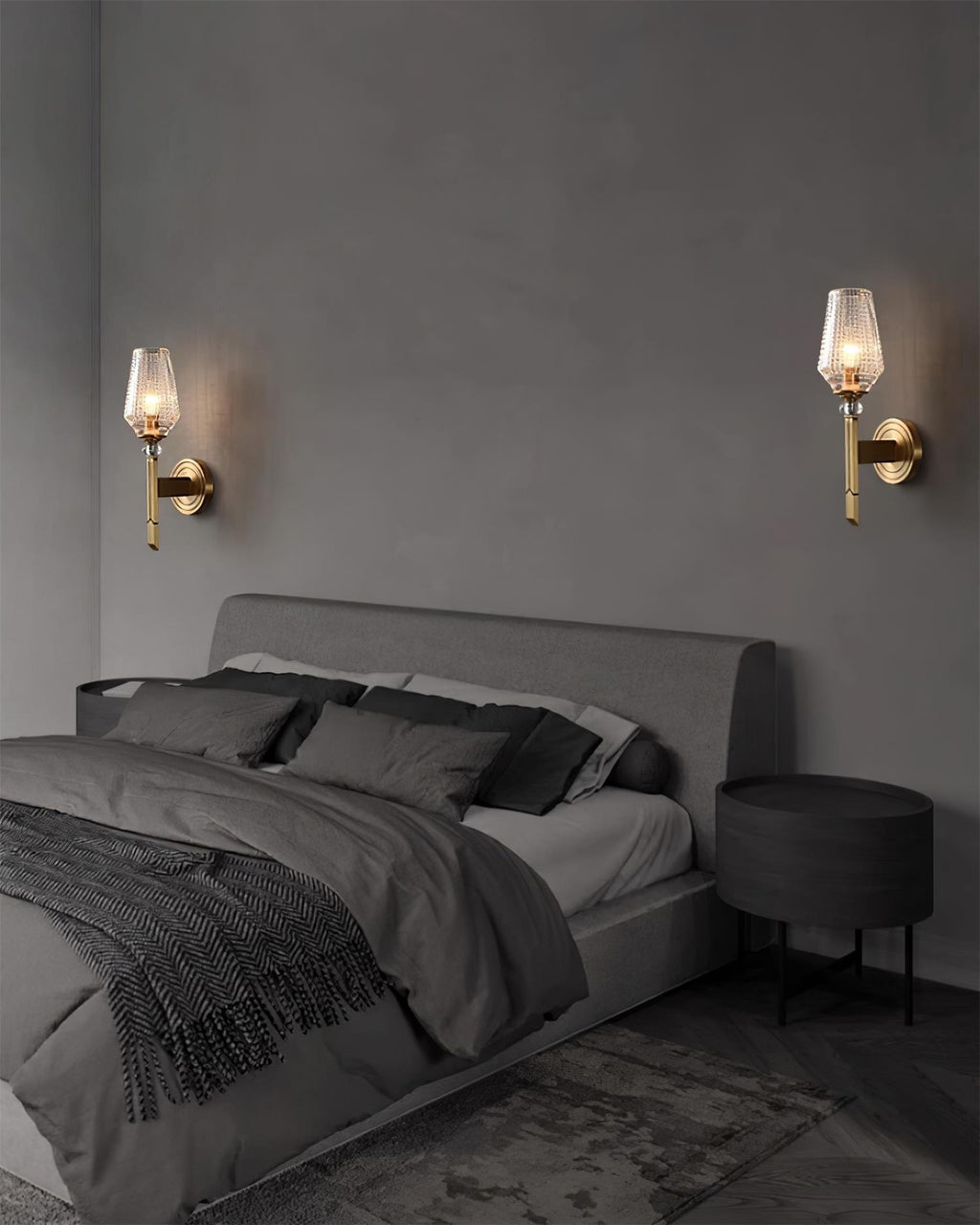 Lustra Applique Murale Laiton Cristal Élégante - Neutralighting