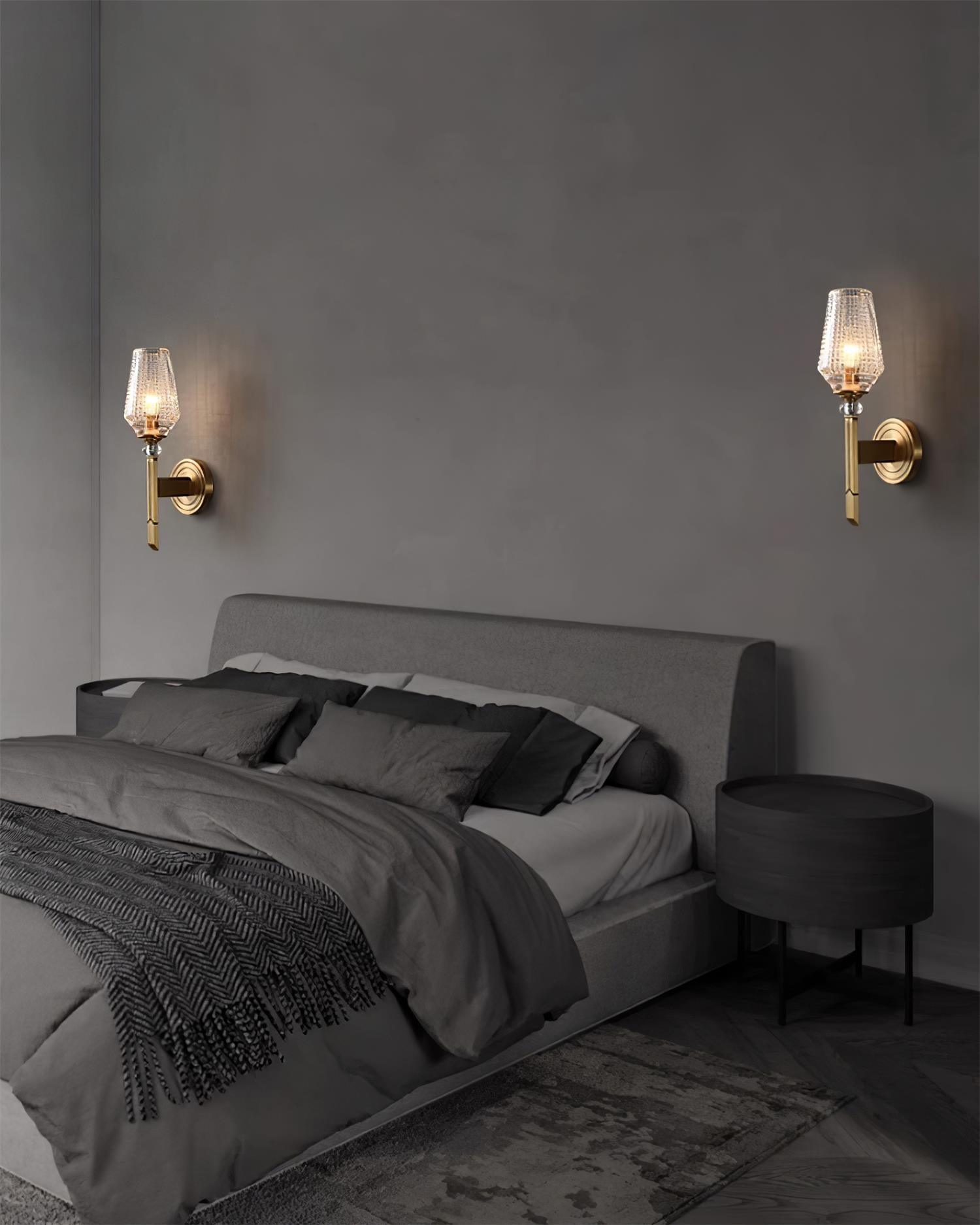 Lustra Applique Murale Laiton Cristal Élégante - Neutralighting
