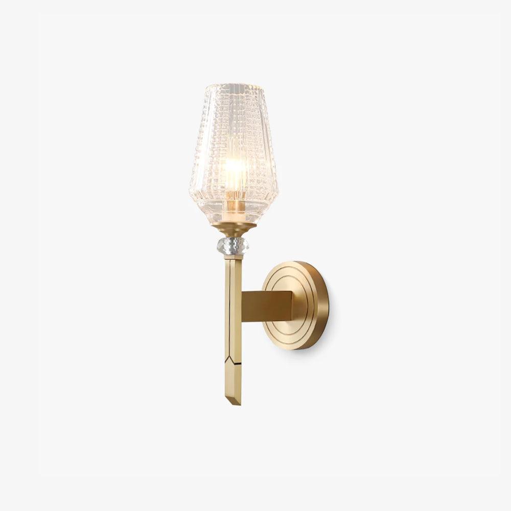 Lustra Applique Murale Laiton Cristal Élégante - Neutralighting