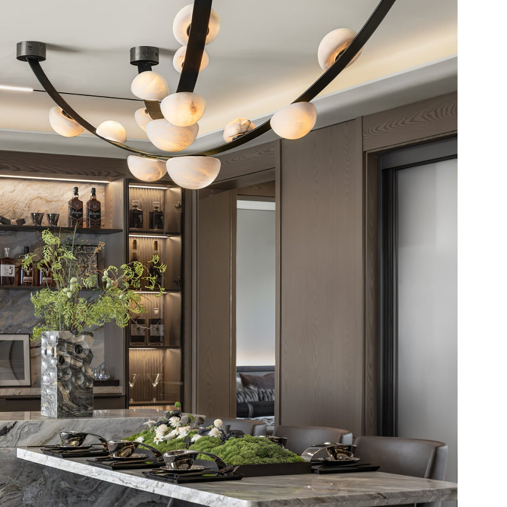 Evcaria Lustre Moderne en Albâtre - Neutralighting