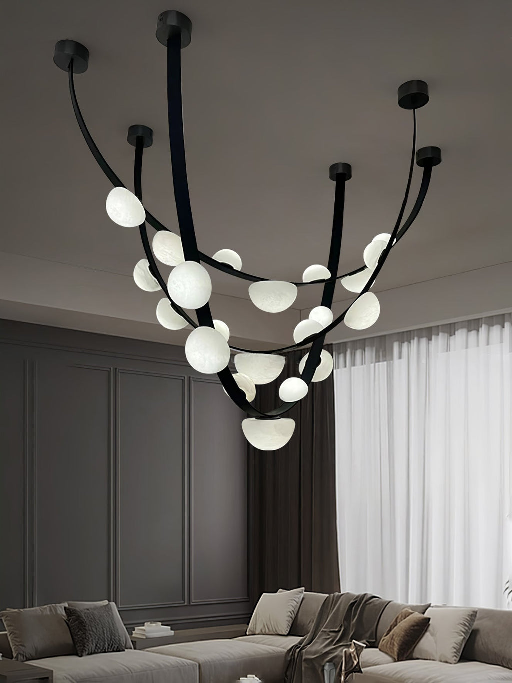 Evcaria Lustre Moderne en Albâtre - Neutralighting