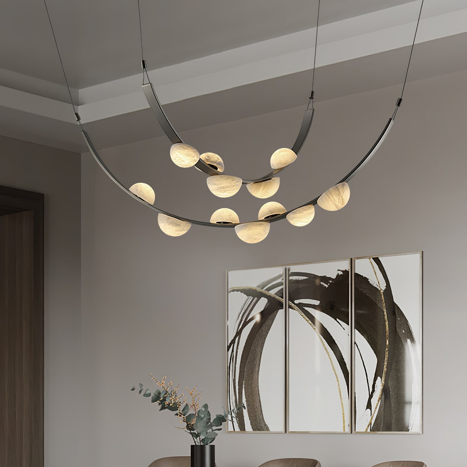 Evcaria Lustre Moderne en Albâtre - Neutralighting