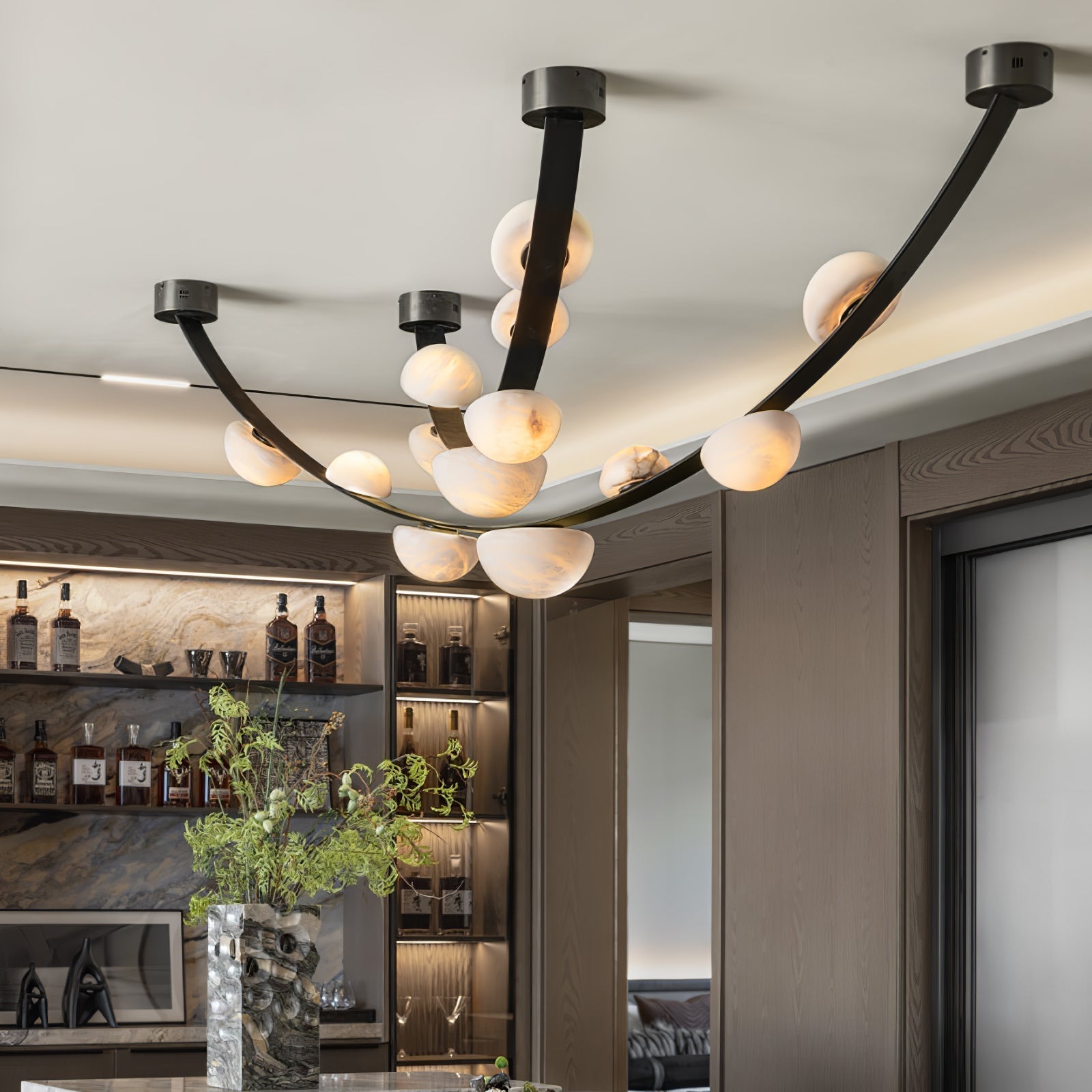 Evcaria Lustre Moderne en Albâtre - Neutralighting