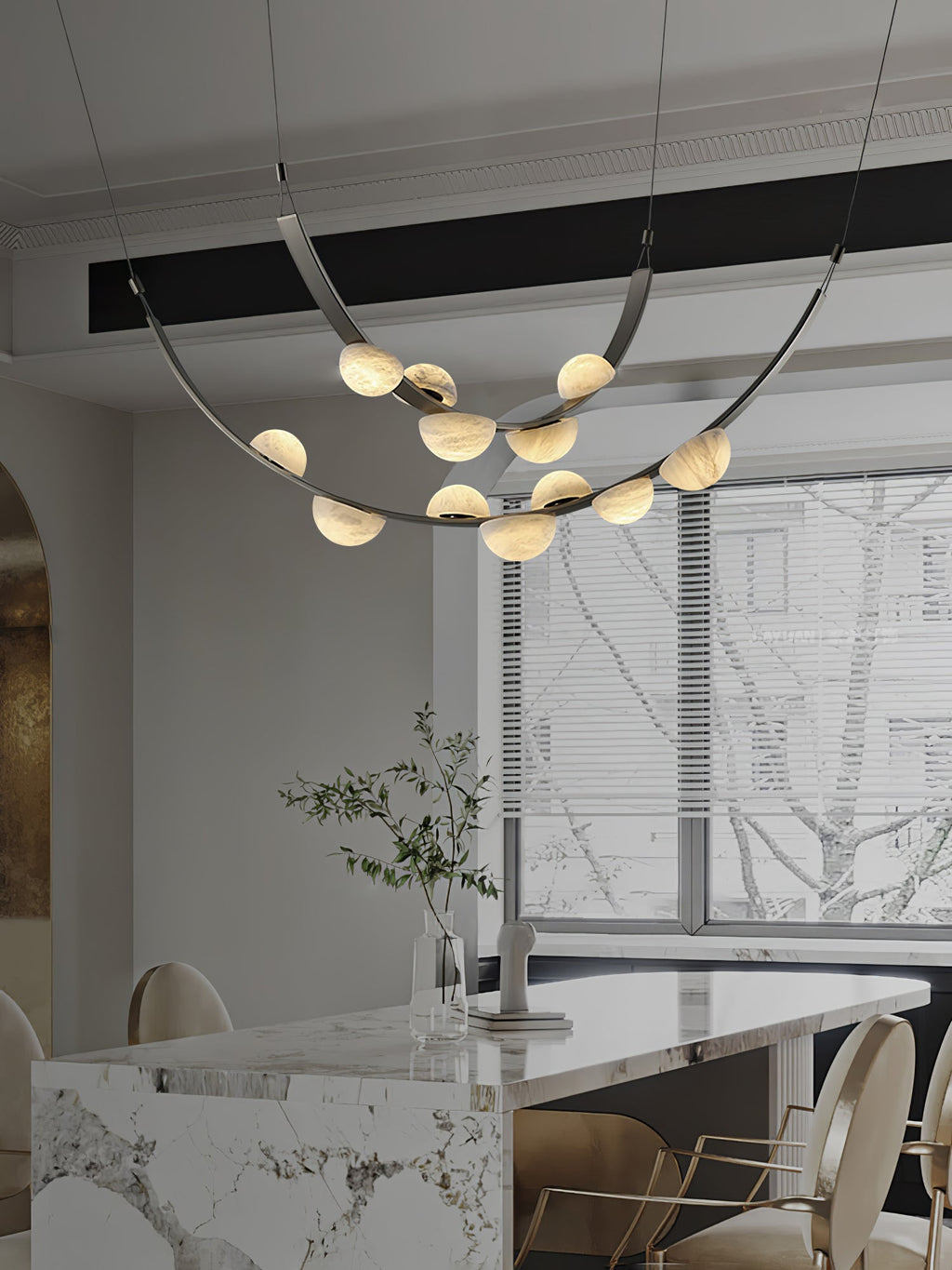 Evcaria Lustre Moderne en Albâtre - Neutralighting