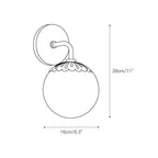 Aegis Applique Murale Globe Laiton Verre Minimaliste Moderne - Neutralighting