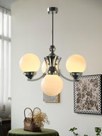 Lustra Chandelier Globe Chrome Moderne 5-Lumières - Neutralighting