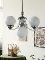 Lustra Chandelier Globe Chrome Moderne 5-Lumières - Neutralighting