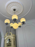Lustra Chandelier Globe Chrome Moderne 5-Lumières - Neutralighting