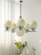 Lustra Chandelier Globe Chrome Moderne 5-Lumières - Neutralighting