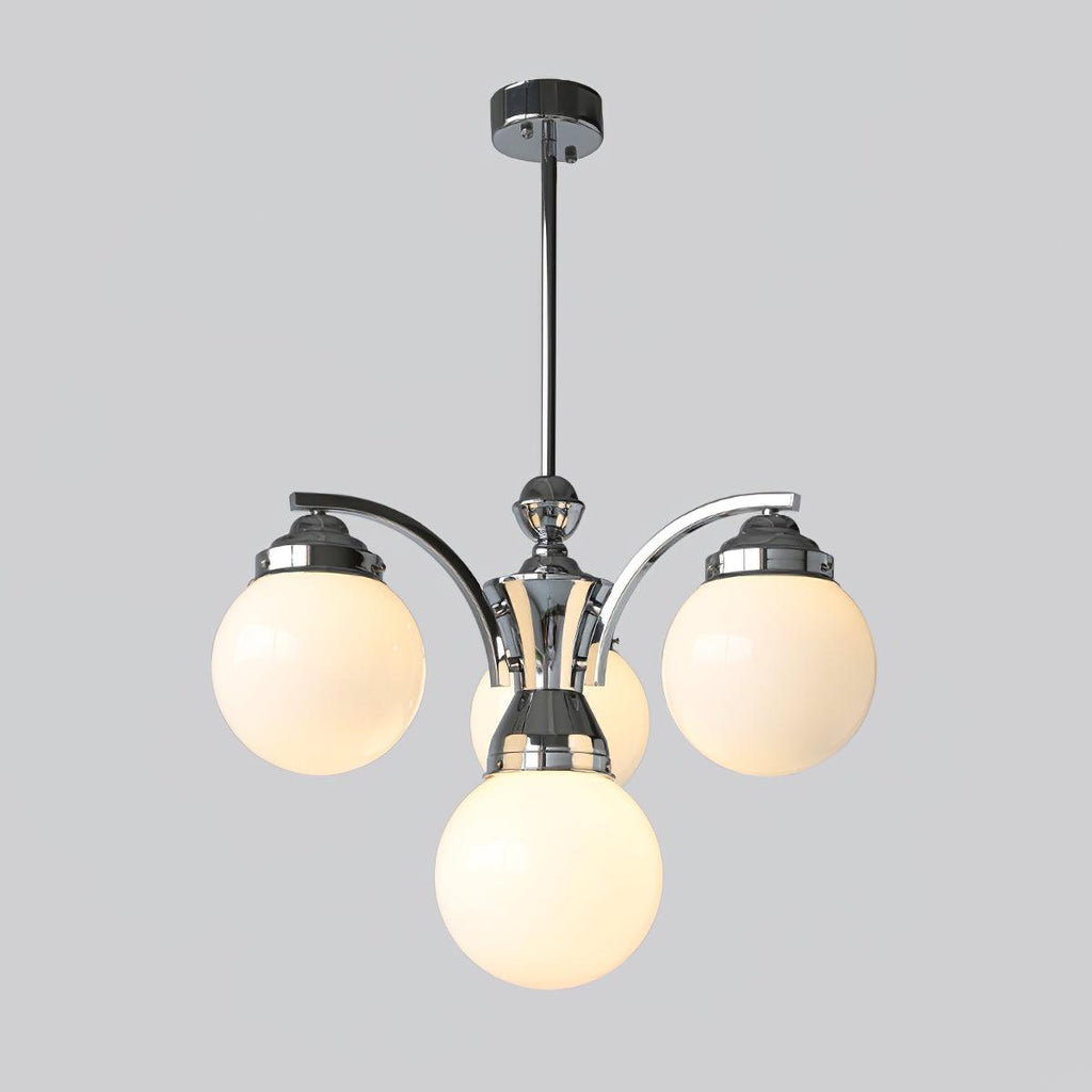 Lustra Chandelier Globe Chrome Moderne 5-Lumières - Neutralighting