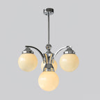 Lustra Chandelier Globe Chrome Moderne 5-Lumières - Neutralighting