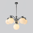Lustra Chandelier Globe Chrome Moderne 5-Lumières - Neutralighting