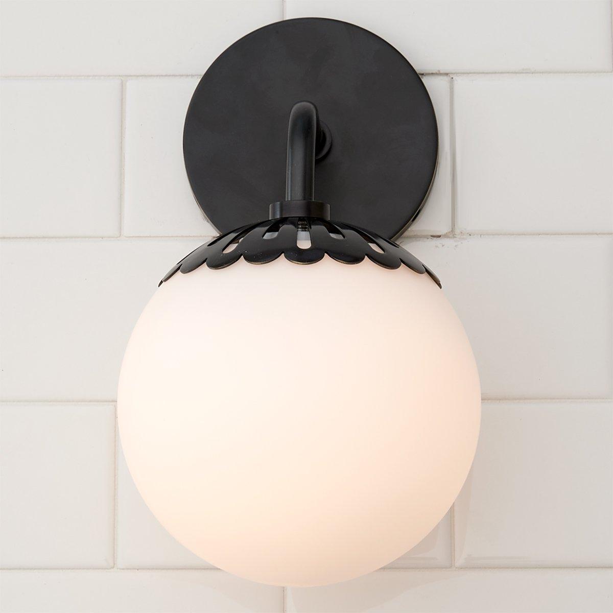 Aegis Applique Murale Globe Laiton Verre Minimaliste Moderne - Neutralighting