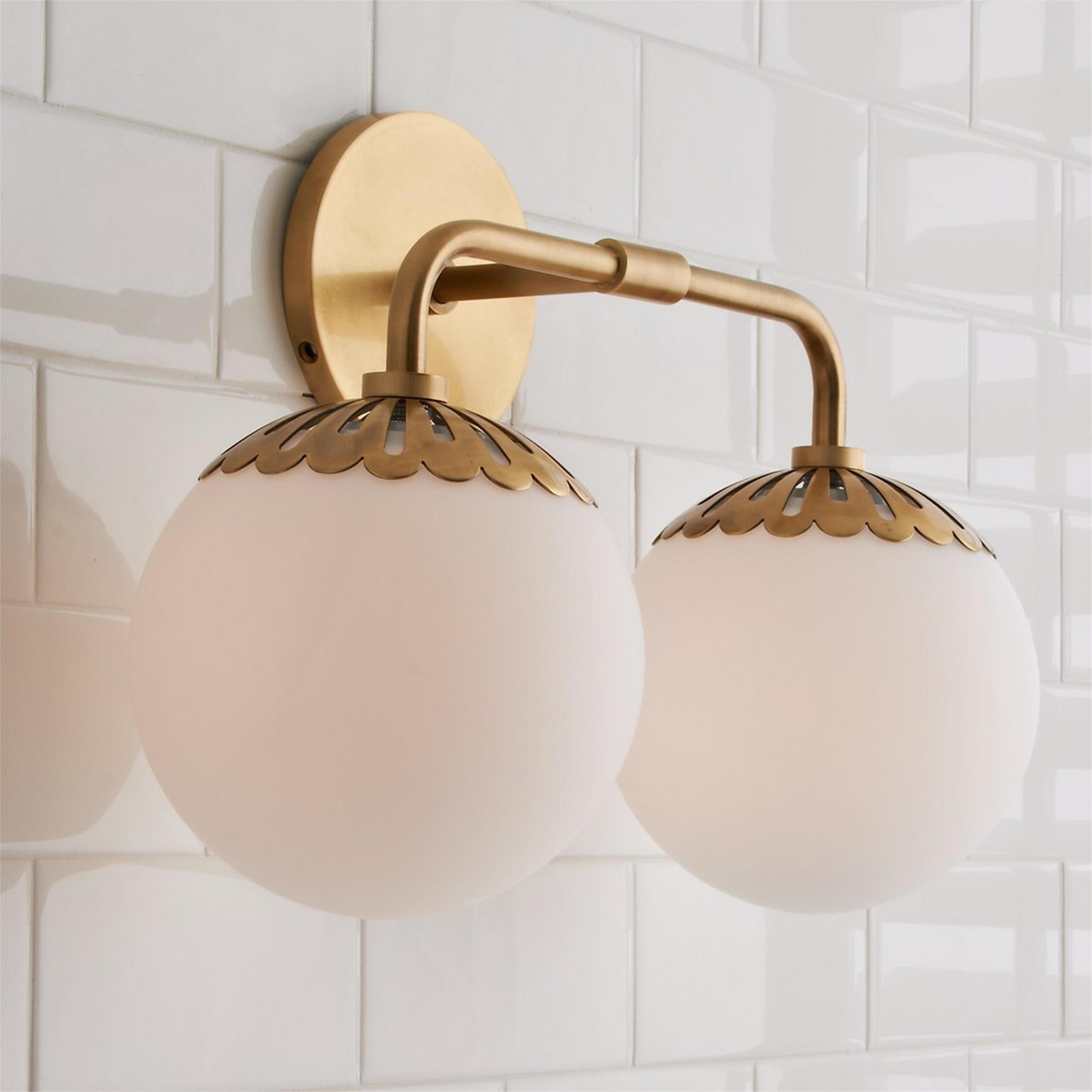 Aegis Applique Murale Globe Laiton Verre Minimaliste Moderne - Neutralighting
