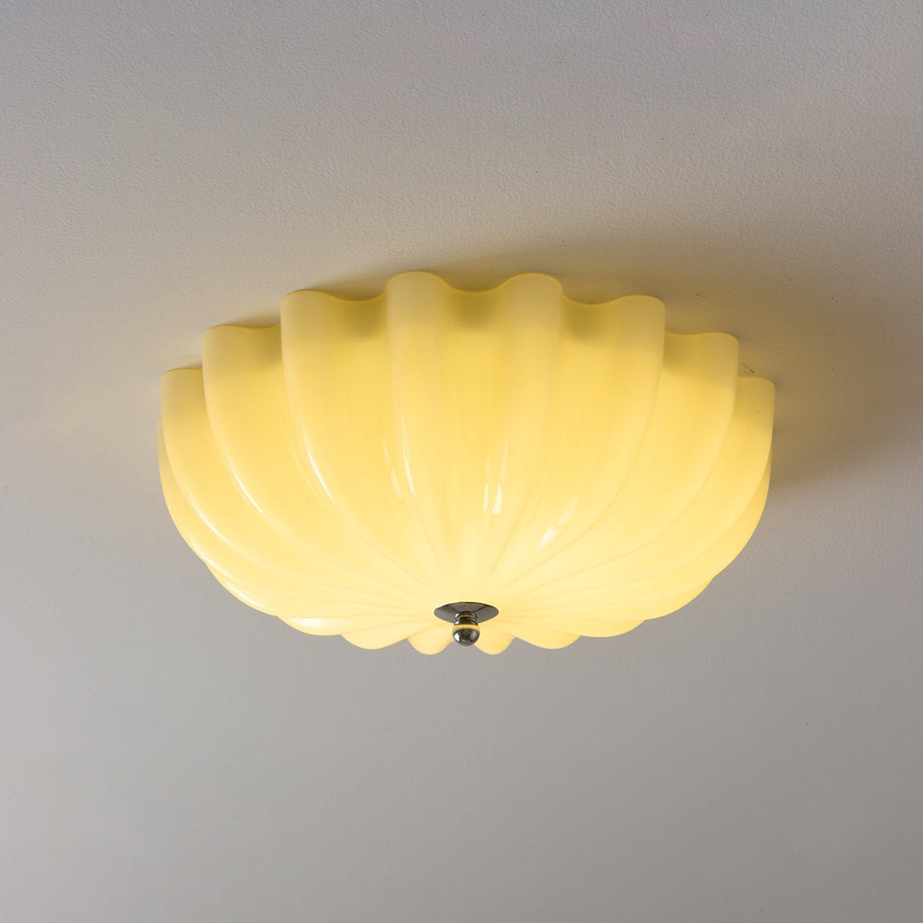 Zerinos Plafonnier Art Nordique Premium Coquillage Bois Verre - Neutralighting