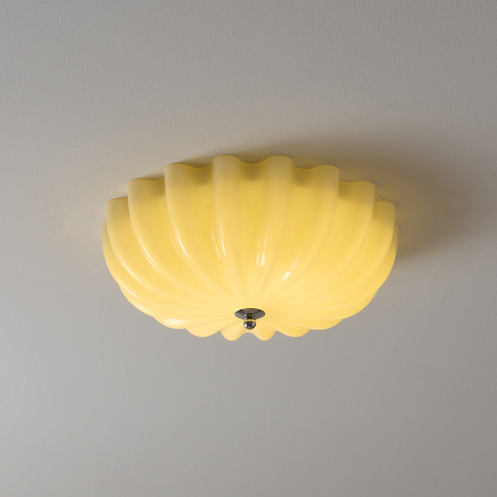 Zerinos Plafonnier Art Nordique Premium Coquillage Bois Verre - Neutralighting