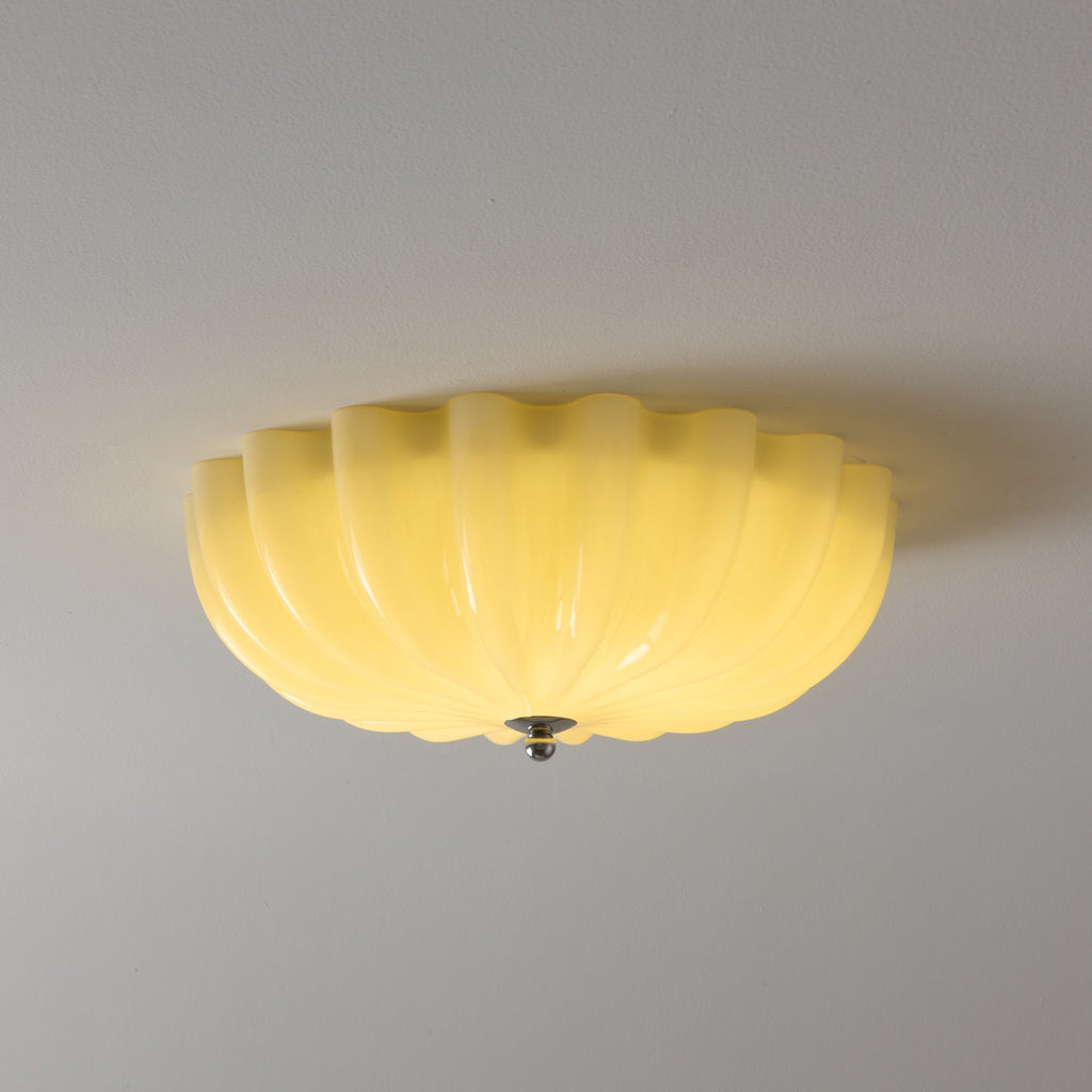 Zerinos Plafonnier Art Nordique Premium Coquillage Bois Verre - Neutralighting