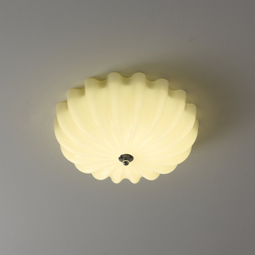 Zerinos Plafonnier Art Nordique Premium Coquillage Bois Verre - Neutralighting