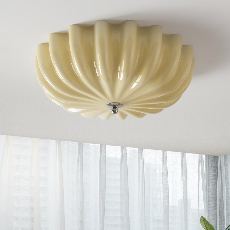 Zerinos Plafonnier Art Nordique Premium Coquillage Bois Verre - Neutralighting