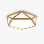 Solara Plafonnier en bois diamant géométrique moderne - Neutralighting
