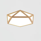 Solara Plafonnier en bois diamant géométrique moderne - Neutralighting