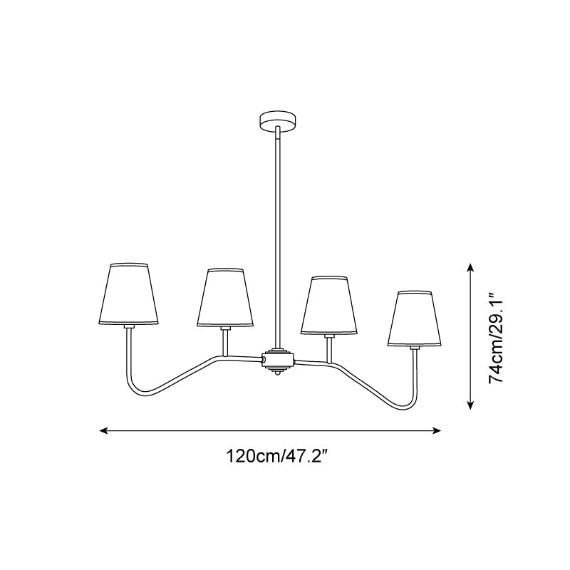 Diana Lustre Abat-jours Effilés Linéaire - Neutralighting