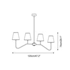 Diana Lustre Abat-jours Effilés Linéaire - Neutralighting