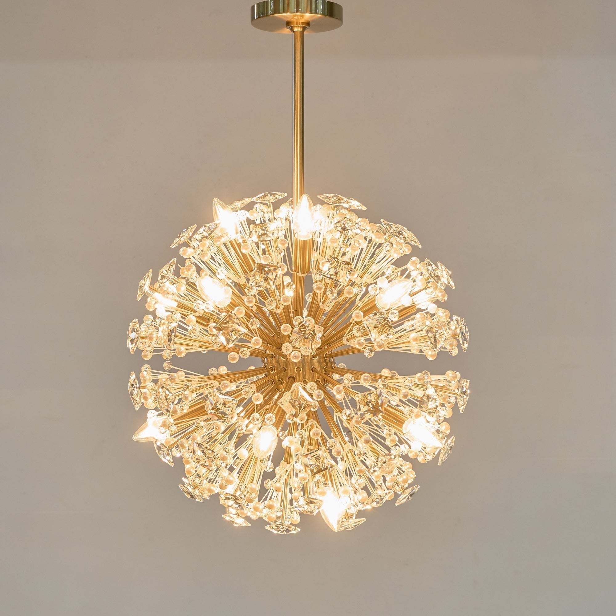 Aurora Lustre de Luxe en Métal Doré - Neutralighting