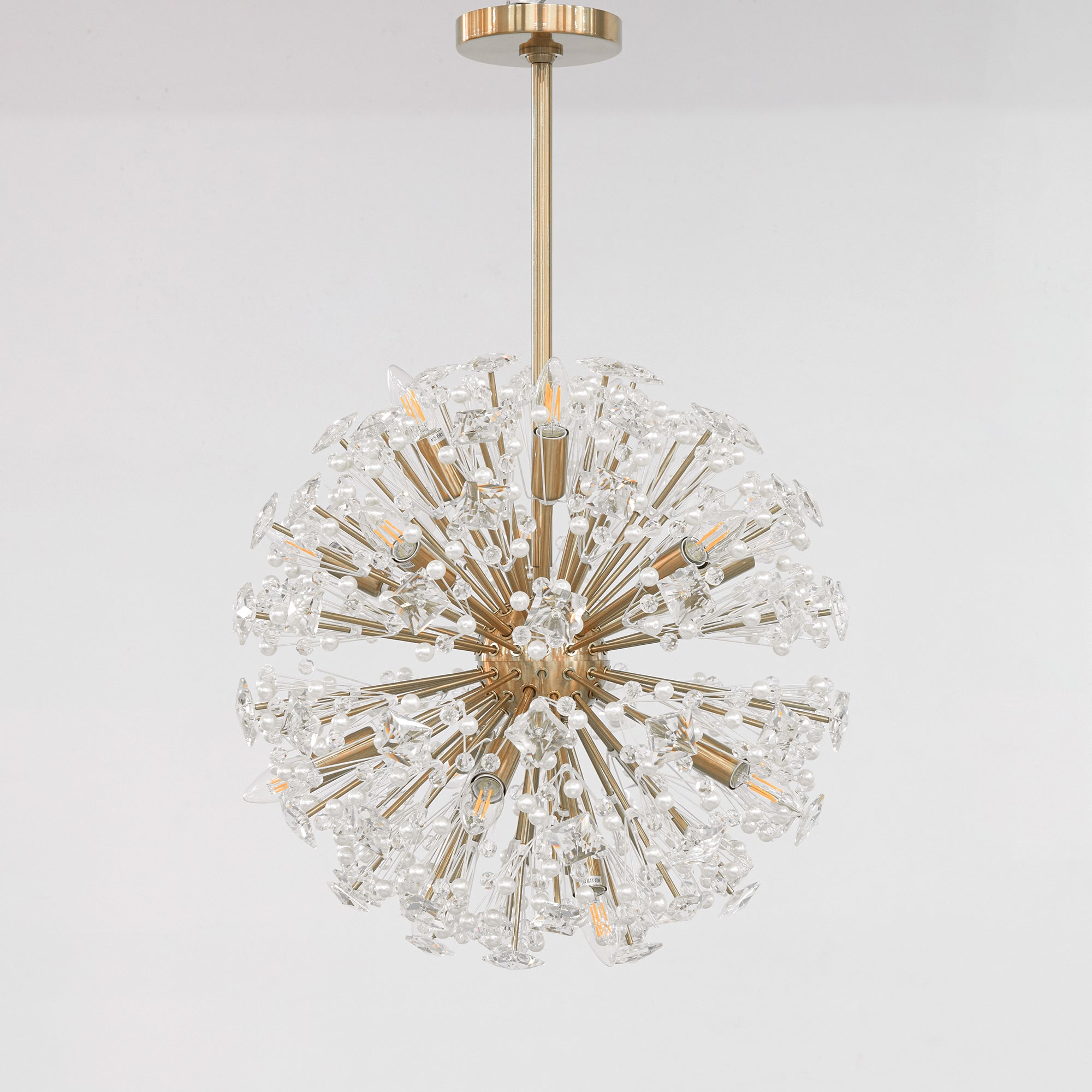 Aurora Lustre de Luxe en Métal Doré - Neutralighting