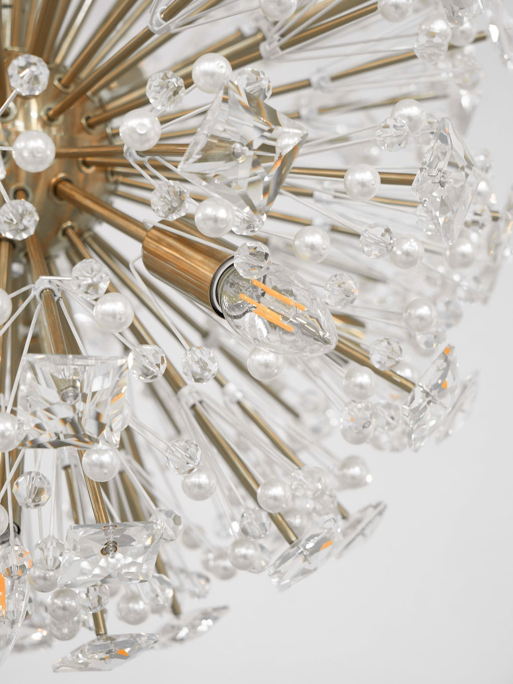 Aurora Lustre de Luxe en Métal Doré - Neutralighting