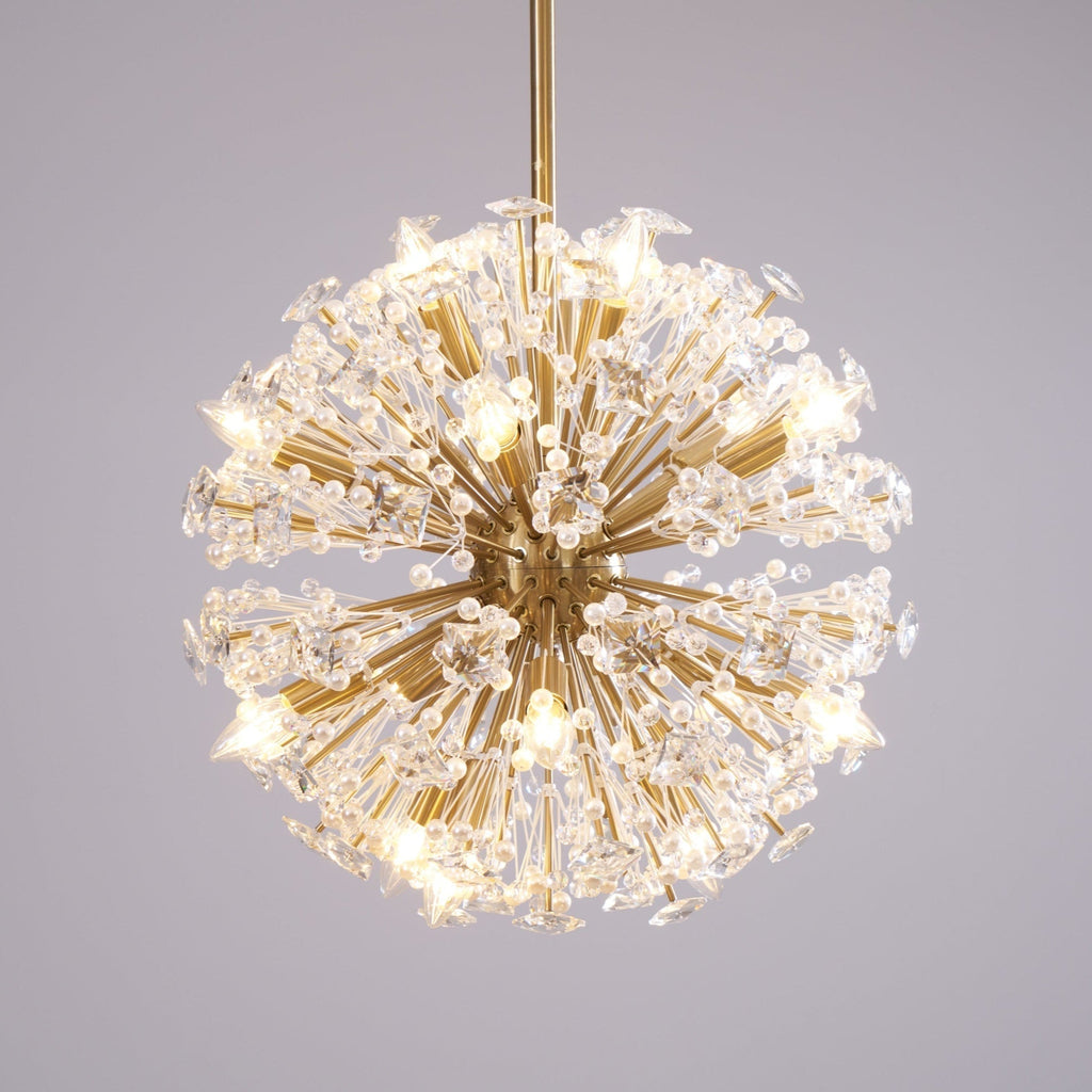 Aurora Lustre de Luxe en Métal Doré - Neutralighting
