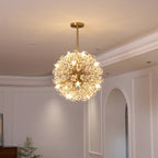 Aurora Lustre de Luxe en Métal Doré - Neutralighting