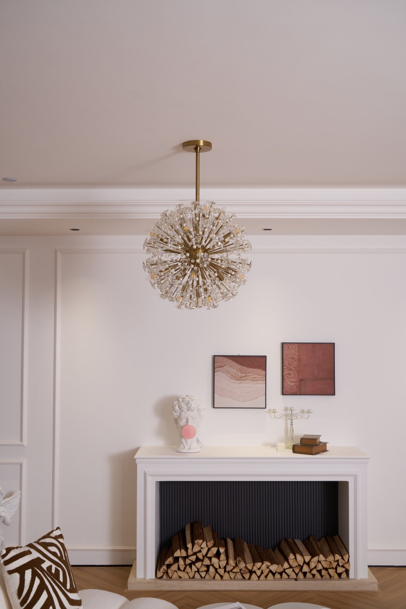 Aurora Lustre de Luxe en Métal Doré - Neutralighting