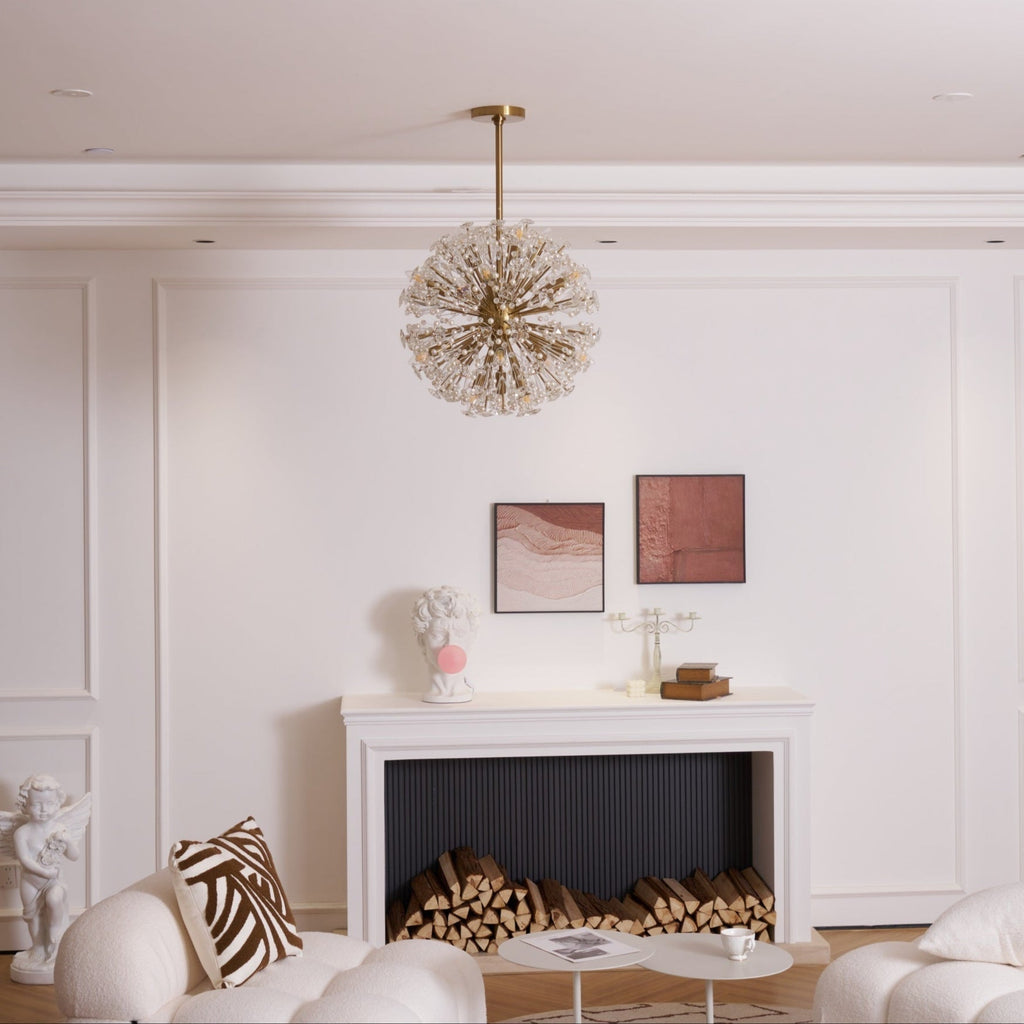 Aurora Lustre de Luxe en Métal Doré - Neutralighting