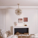 Aurora Lustre de Luxe en Métal Doré - Neutralighting