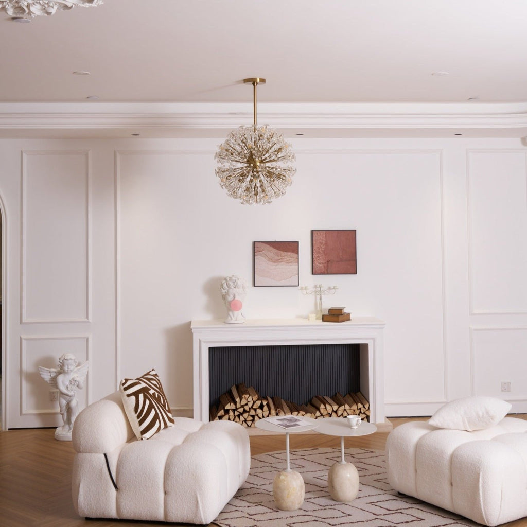 Aurora Lustre de Luxe en Métal Doré - Neutralighting