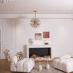 Aurora Lustre de Luxe en Métal Doré - Neutralighting