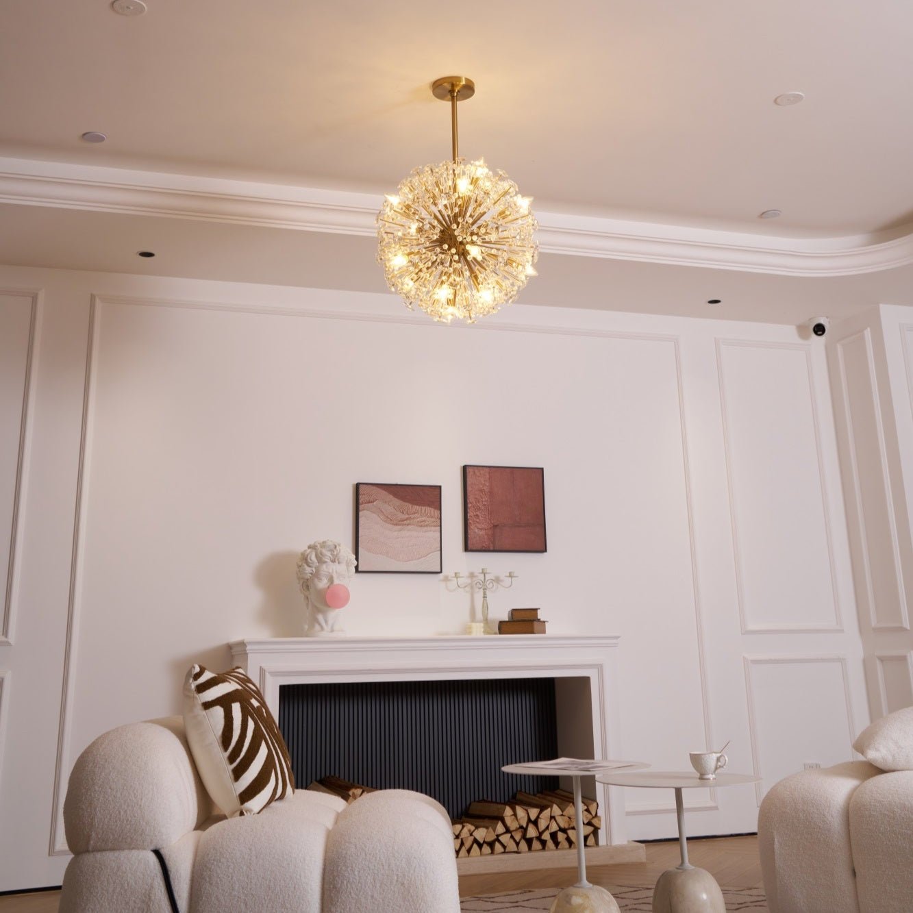 Aurora Lustre de Luxe en Métal Doré - Neutralighting