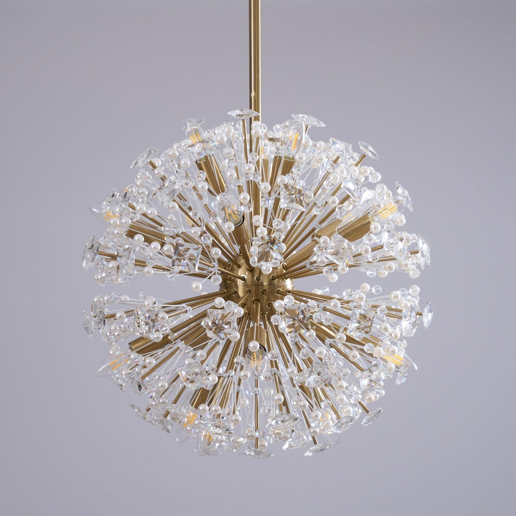 Aurora Lustre de Luxe en Métal Doré - Neutralighting