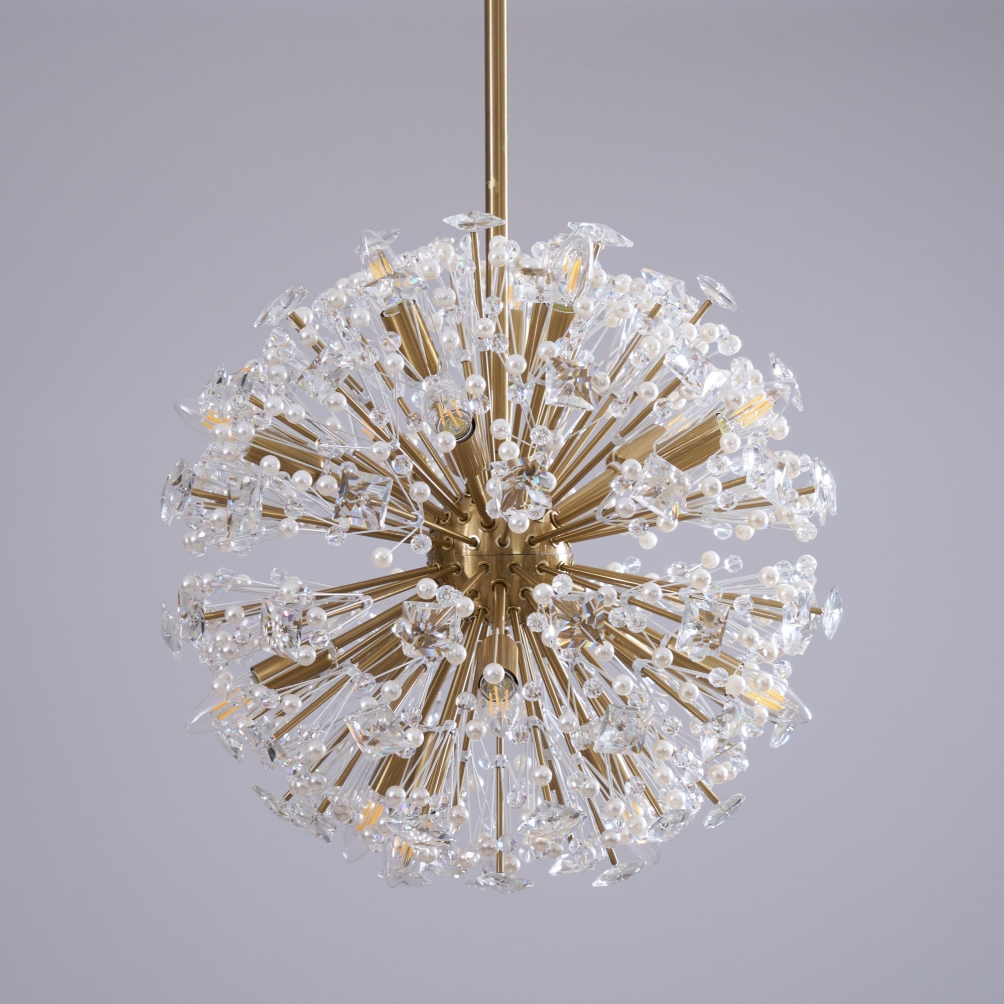 Aurora Lustre de Luxe en Métal Doré - Neutralighting