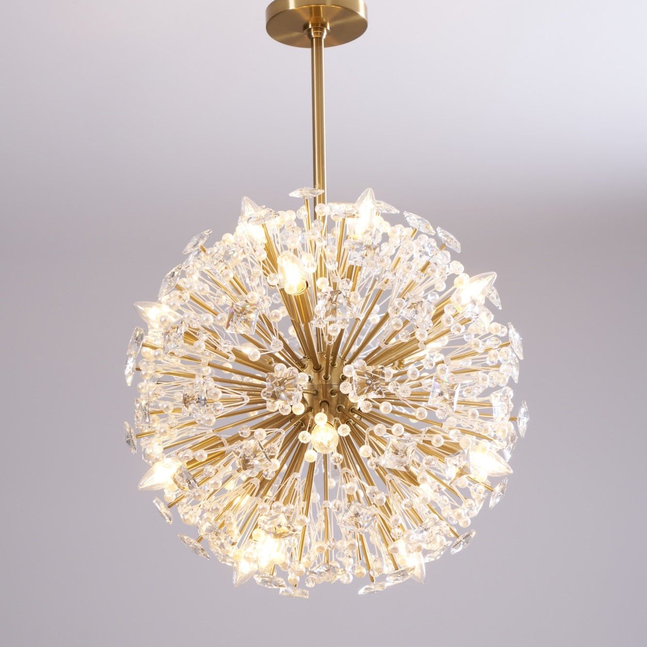 Aurora Lustre de Luxe en Métal Doré - Neutralighting