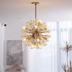 Aurora Lustre de Luxe en Métal Doré - Neutralighting