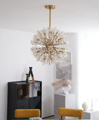 Aurora Lustre de Luxe en Métal Doré - Neutralighting