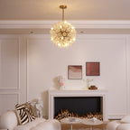 Aurora Lustre de Luxe en Métal Doré - Neutralighting