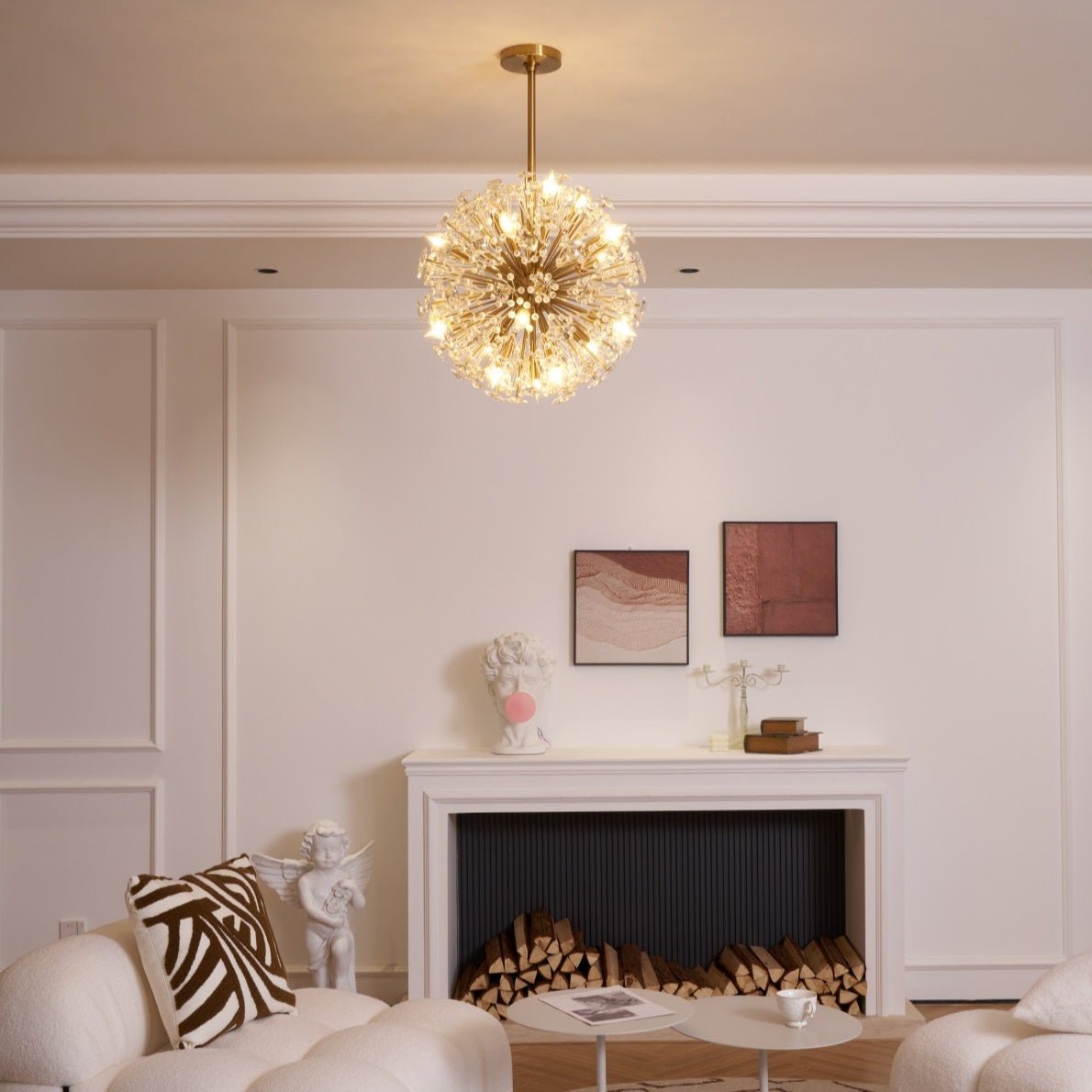 Aurora Lustre de Luxe en Métal Doré - Neutralighting