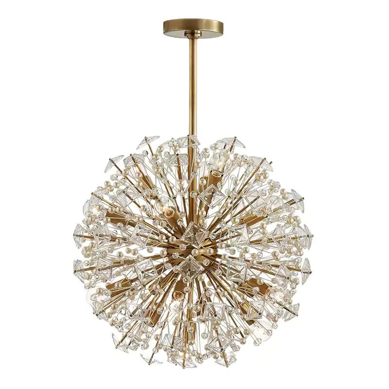 Aurora Lustre de Luxe en Métal Doré - Neutralighting