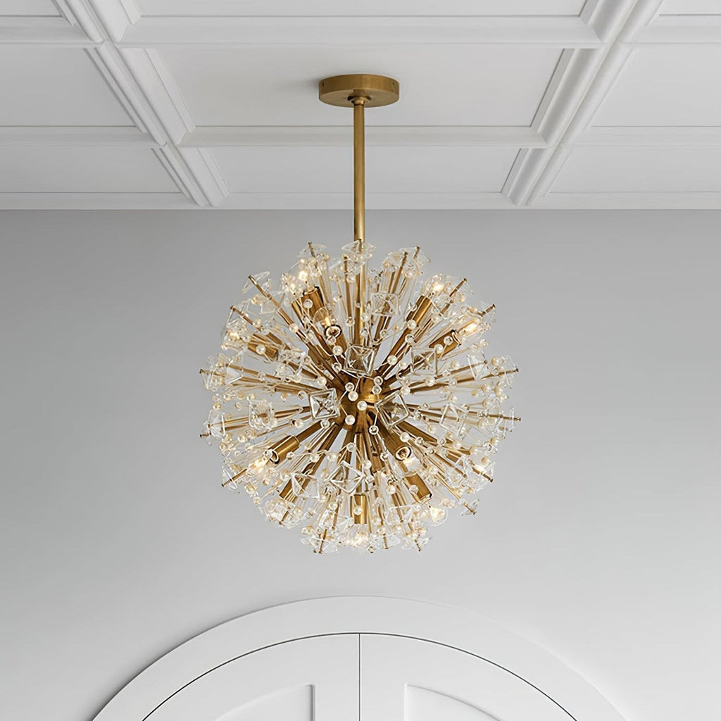 Aurora Lustre de Luxe en Métal Doré - Neutralighting