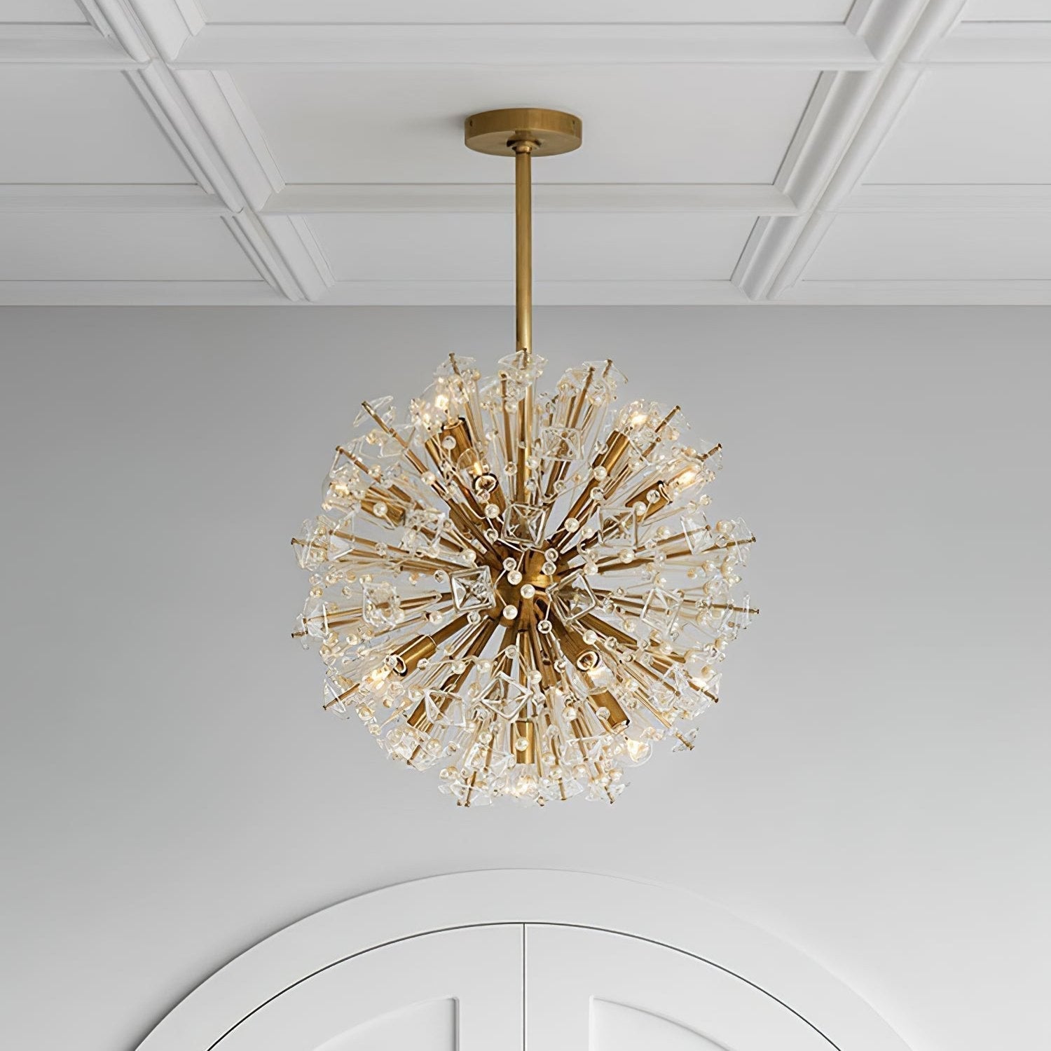 Aurora Lustre de Luxe en Métal Doré - Neutralighting