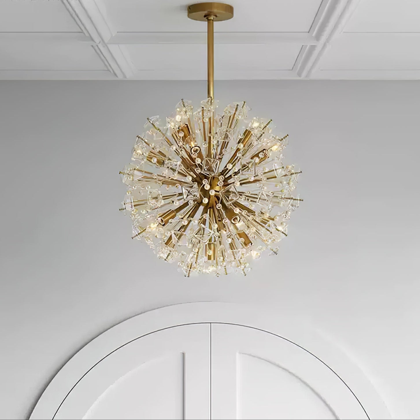 Aurora Lustre de Luxe en Métal Doré - Neutralighting